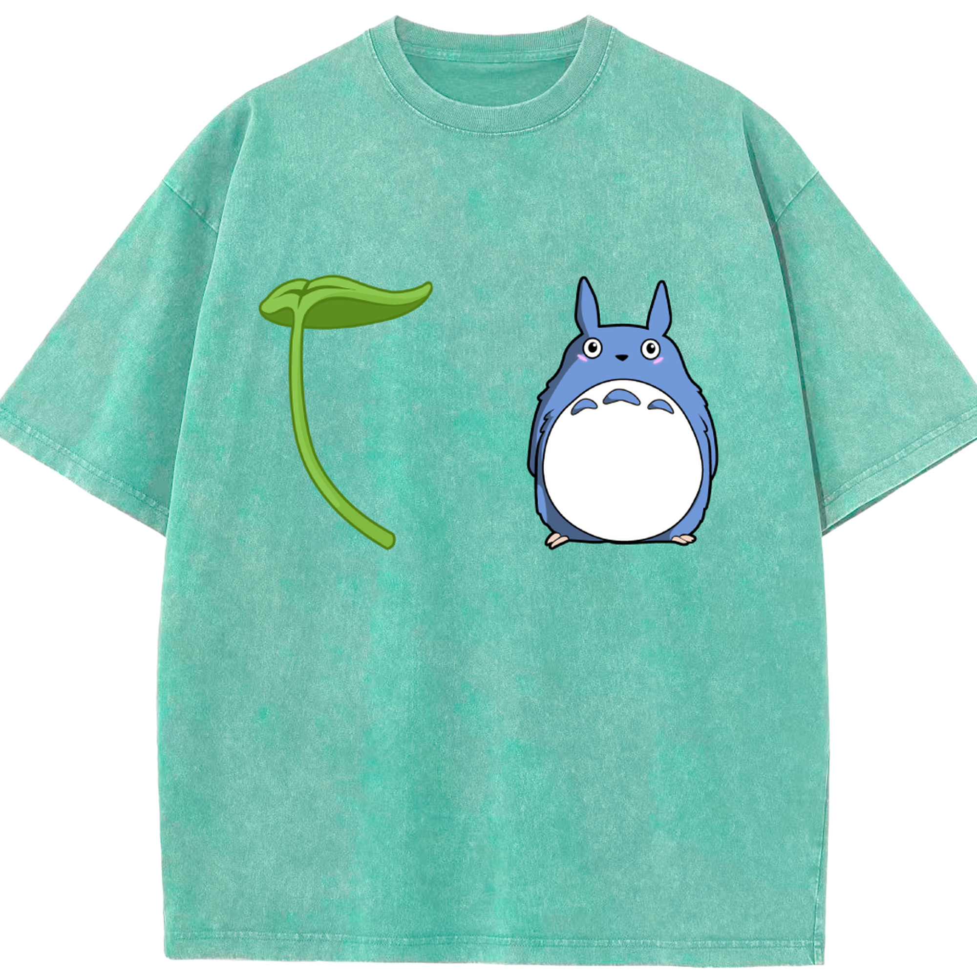 （画像用） となりのトトロ 草壁メイ 草壁サツキ My Neighbor Totoro Satsuki Kusakabe Mei Kusakabe 綿100% ヴィンテージ風 半袖Tシャツ（フロントプリント）